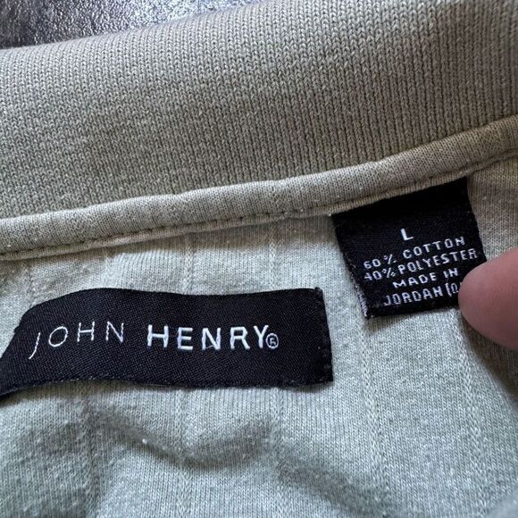 John Henry Men’s Short Sleeve Polo Shirt Size Large Cotton Blend Essential - Picture 16 of 16